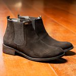 Bota Chelsea Feminina Couro Lisa Bico Redondo Dia a Dia Leve 