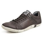 Sapatenis Casual Calprado Rustico Chocolate Couro Legitimo