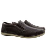 Sapatenis Casual Calprado Couro Café