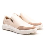 Tenis Slip On Couro Off White