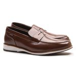 SAPATO MASCULINO MOCASSIM CHOCOLATE EM COURO