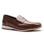 SAPATO MASCULINO MOCASSIM CHOCOLATE EM COURO