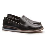 SAPATILHA CASUAL MASCULINO PRETO EM COURO