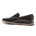 SAPATILHA CASUAL MASCULINO PRETO EM COURO