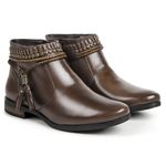 Bota Feminina Kader Woman Couro Chocolate