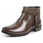 Bota Feminina Kader Woman Couro Chocolate