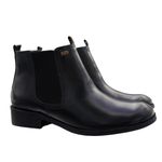 Bota Chelsea Feminina Couro Vegetale Preto