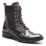Bota/Coturno Feminina Kader Woman Couro Confort Preto