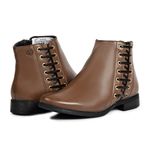 Bota/Coturno Feminina Kader Woman Couro Cravo