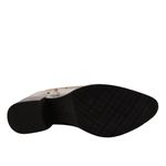 Bota Feminina em Couro Croco Café Calprado