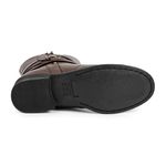 Bota/Coturno Feminina Kader Woman Couro Pinhão