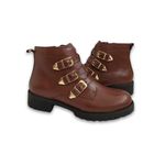 BOTA CASUAL KADER WOMAN FEMININA ZÍPER TIRAS FIVELAS MODERNA