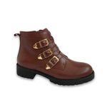 BOTA CASUAL KADER WOMAN FEMININA ZÍPER TIRAS FIVELAS MODERNA