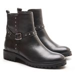 Bota Casual Kader Woman Feminina Preta com Zíper