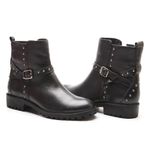 Bota Casual Kader Woman Feminina Preta com Zíper