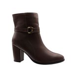 Bota Feminina em Couro Cacau Calprado