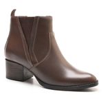 Bota Coturno Feminino Kader Woman Salto Alto com Elástico Café