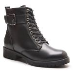 Bota Coturno Kader Woman Feminino Preto Cadarço Metal