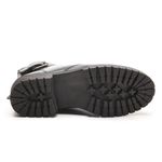 Bota Coturno Kader Woman Feminino Preto Cadarço Metal