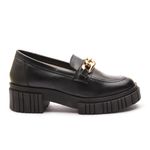 MOCASSIM FEMININO KADER WOMAN PRETO COM FIVELA