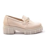 MOCASSIM FEMININO KADER WOMAN OFF WHITE COM FIVELA