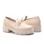 MOCASSIM FEMININO KADER WOMAN OFF WHITE COM FIVELA