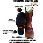 Bota Texana Feminina Juvenil Caramelo Bordado Laser PINK - R$ 433,27 OS: Produtos não disponíveis em estoque 15 dias para embarque!