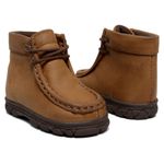DESTROYER BOTA BEBE FÓSSIL CARAMELO COSTURA CAFÉ