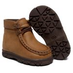 DESTROYER BOTA BEBE FÓSSIL CARAMELO COSTURA CAFÉ