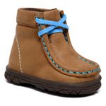 DESTROYER BOTA BEBE FÓSSIL CARAMELO COSTURA AZUL
