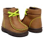DESTROYER INFANTIL TÊNIS FÓSSIL CARAMELO COSTURA VERDE