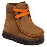 DESTROYER INFANTIL TÊNIS FÓSSIL CARAMELO COSTURA LARANJA