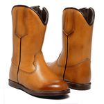 BOTA TEXANA JUVENIL LISA LÁTEGO WHISKY BICO REDONDO