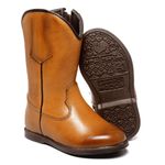BOTA TEXANA JUVENIL LISA LÁTEGO WHISKY BICO REDONDO