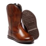 BOTA TEXANA JUVENIL LISA LÁTEGO PINHÃO BICO REDONDO