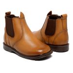 BOTINA INFANTIL MASCULINA LÁTEGO WHISKY BICO QUADRADO