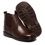 BOTINA COUNTRY INFANTIL MASCULINA CAFÉ BICO QUADRADO