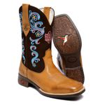 Bota Texana Feminina Latego Whisky Nobuck Cafe Bico Quadrado R$ 373,72 OS: Produtos não disponíveis em estoque 7 dias para embarque!