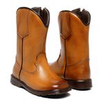 BOTA TEXANA INFANTIL LÁTEGO WHISKY BICO QUADRADO
