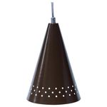 Pendente Cone Ø15cm x 22cm Marrom Para 1 Lâmpada E27