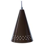 Pendente Cone Ø15cm x 22cm Marrom Para 1 Lâmpada E27