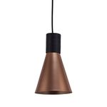 Pendente Fuji m Premium Para 1 Lâmpada E27 Ø15,5cm x 24cm Cobre Sólido