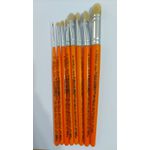 Kit de Pincéis Castelo Cortados e Lixados Para Pintura em Tecido (8 Pincéis)