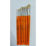 Kit de Pincéis Castelo Cortados e Lixados Para Pintura em Tecido (8 Pincéis)