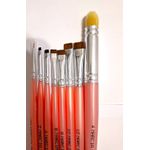 NOVO Kit de Pincéis Para Pintura em Tecido Completo Coleção Márcia Spassapan (Com 8 Pincéis) 