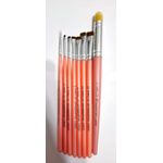 NOVO Kit de Pincéis Para Pintura em Tecido Completo Coleção Márcia Spassapan (Com 8 Pincéis) 