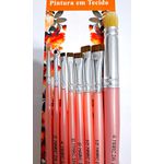 NOVO Kit de Pincéis Para Pintura em Tecido Completo Coleção Márcia Spassapan (Com 8 Pincéis) 