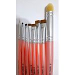 NOVO Kit de Pincéis Para Pintura em Tecido Completo Coleção Márcia Spassapan (Com 8 Pincéis) 