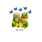 Adesivos Termocolantes Para Tecido Potes de Frutas (Escolha as opções que deseja) 