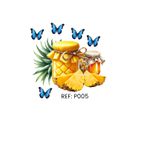 Adesivos Termocolantes Para Tecido Potes de Frutas (Escolha as opções que deseja) 